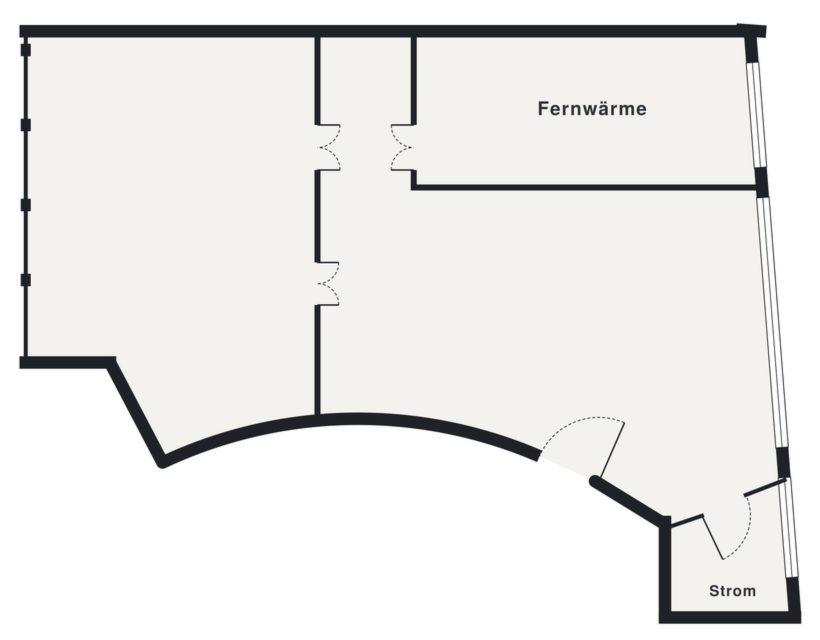 Grundriss 2. Obergeschoss, Büro-, Praxis- oder Ladenfläche, Flensburg