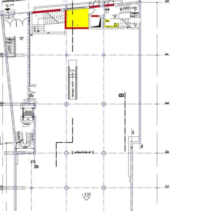 Grundriss 1. Obergeschoss, Gewerbefläche, Witten